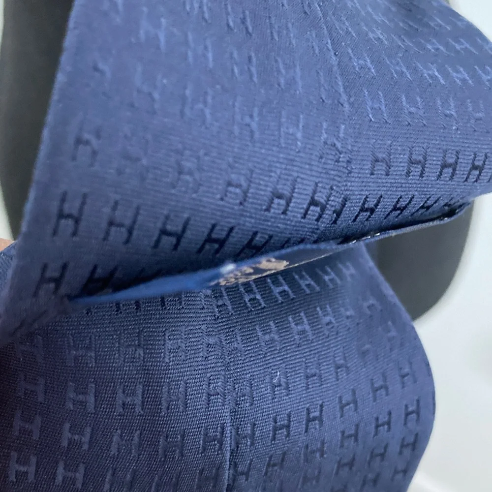 Hermes Classic Blue Silk Tie
